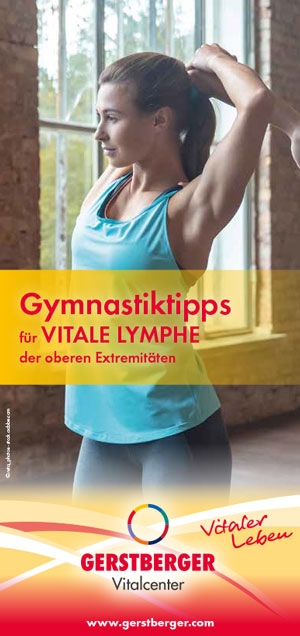 Bild eines Flyers über das Gymnastiktipps für vitale Lymphe