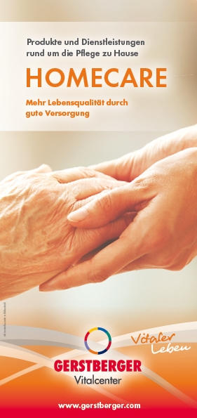 Bild eines Flyers über unsere Homecare