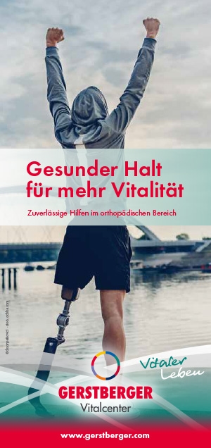 Bild eines Flyers über unsere Orthopädietechnik